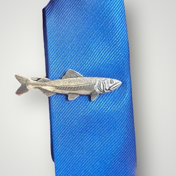 Fish Tie Clip/Bar Imported From Japan Amazing Craftsmanship Christmas Gift New - Picture 13 of 14
